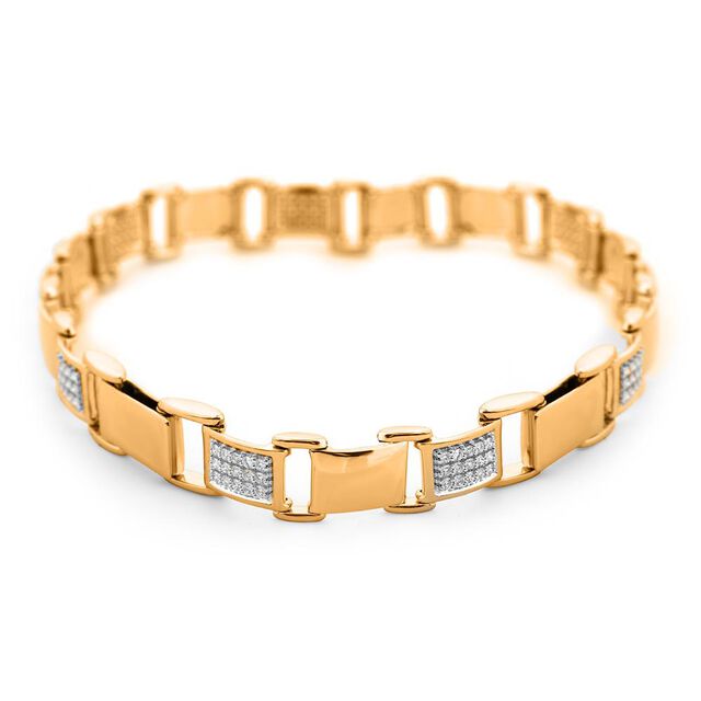 Classic Gold Diamond Cuff 