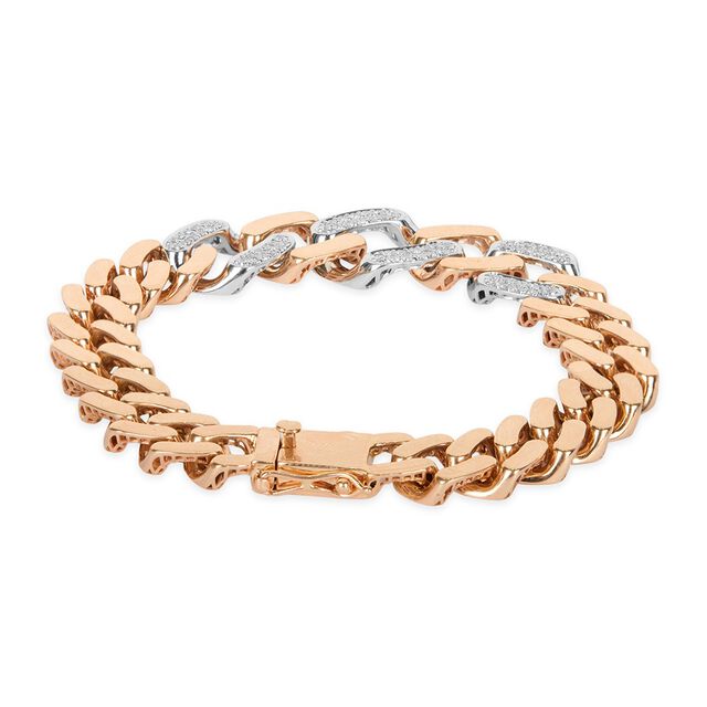 Tanishq 18KT Diamond Link Bracelet for Men 3