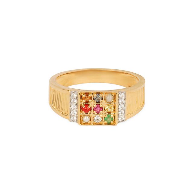Tanishq 18KT Diamond Finger Ring for Men 