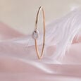 Sleek Rose Gold Studded Bracelet 