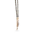 Swirl and Floral Diamond and Gold Mangalsutra,,hi-res 2