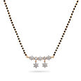 Floral Motif Diamond and Gold Mangalsutra,,hi-res 