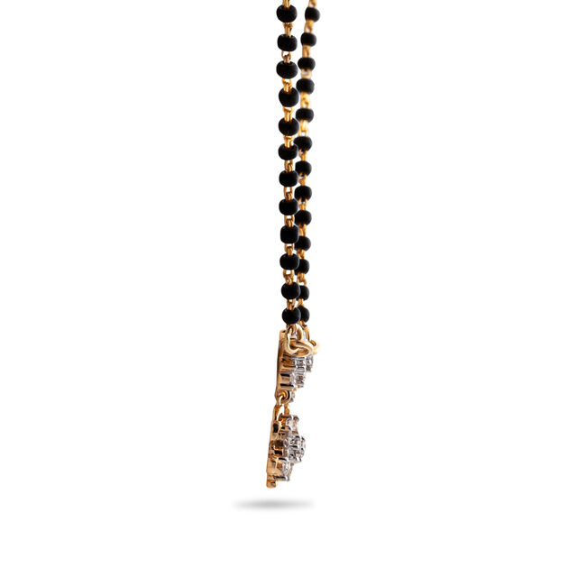 Sun Motif Diamond and Gold Mangalsutra,,hi-res 2