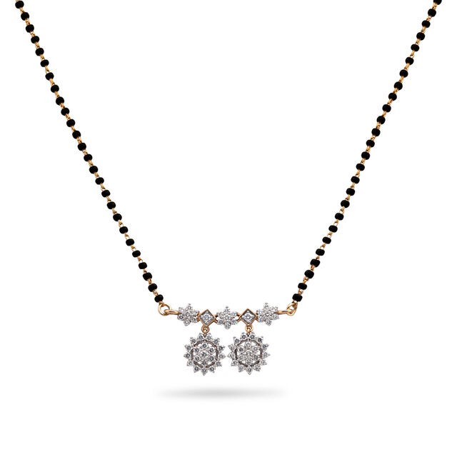 Exquisite Diamond and Gold Mangalsutra,,hi-res 