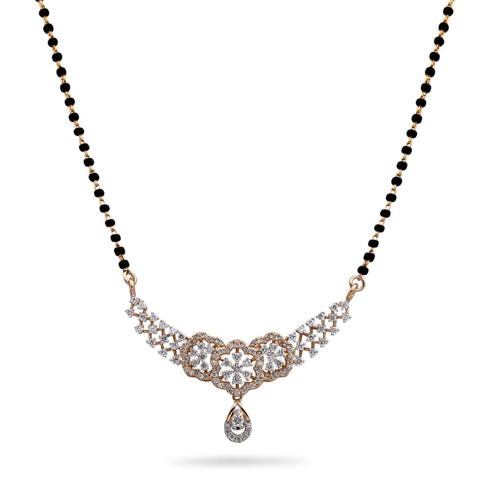 Modern Gold and Diamond Mangalsutra