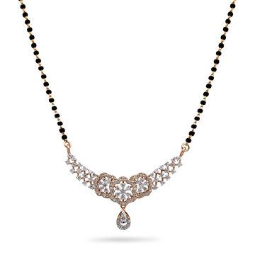 Modern Gold and Diamond Mangalsutra