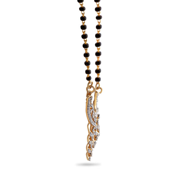 Cascading Gold and Diamond Mangalsutra,,hi-res 2
