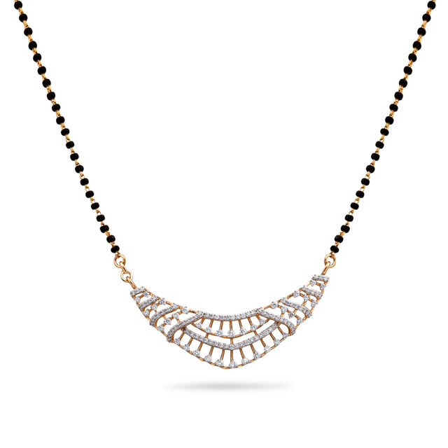 Contemporary Diamond and Gold Mangalsutra,,hi-res 