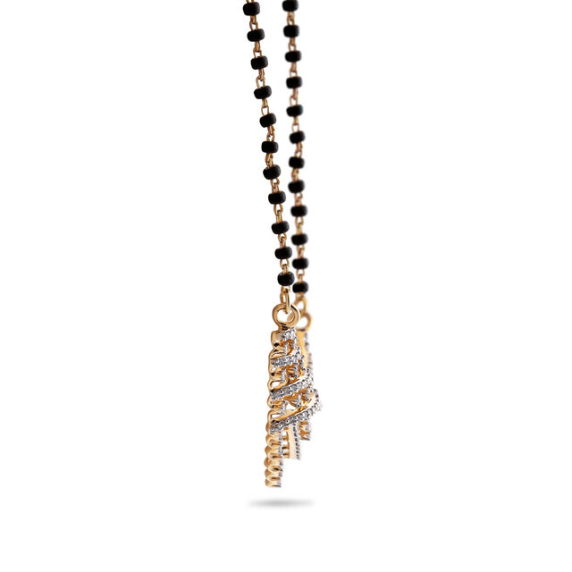 Contemporary Diamond and Gold Mangalsutra,,hi-res 2