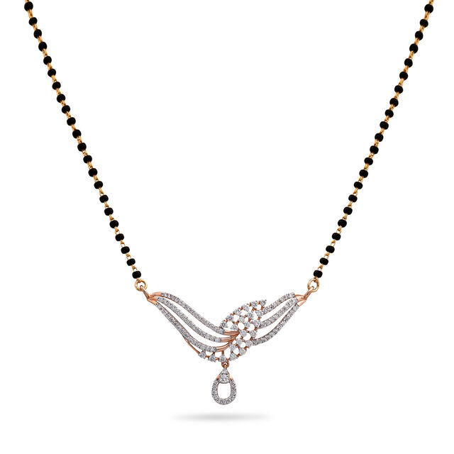Intricate and Modern Diamond and Gold Mangalsutra,,hi-res 