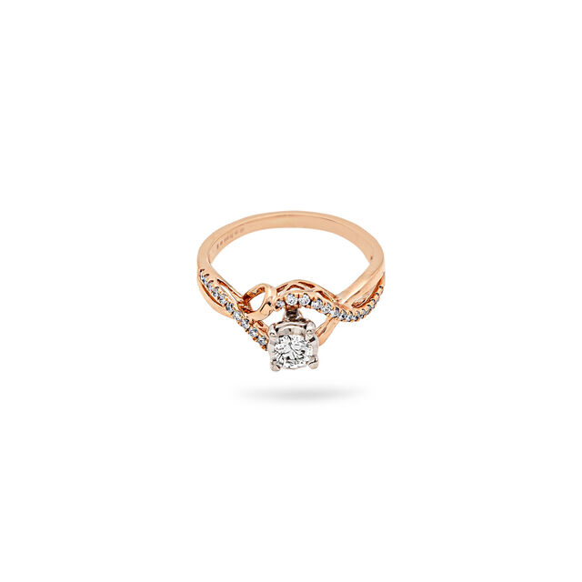 Enchanting Halo Geometry Diamond Ring,,hi-res 