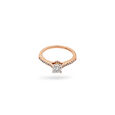 Luxe Solitaire Halo Diamond Ring,,hi-res 