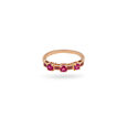 Radiant Ruby Symphony Gold Ring,,hi-res 