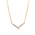 Verve of V-Shaped Diamond Pendant,,hi-res 