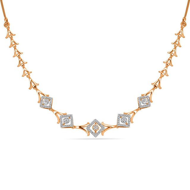Contemporary Charm in Rose Gold 