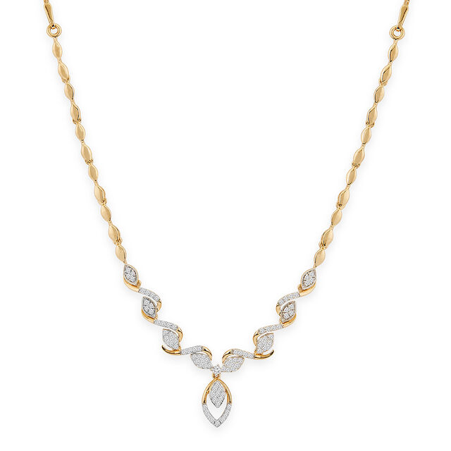 Tanishq 18KT Diamond Necklace for Women 2