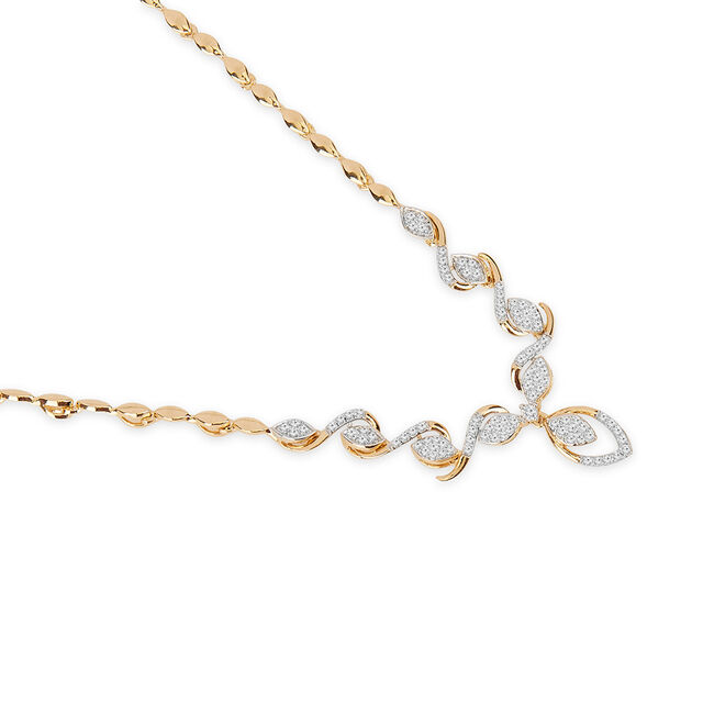 Tanishq 18KT Diamond Necklace for Women 3