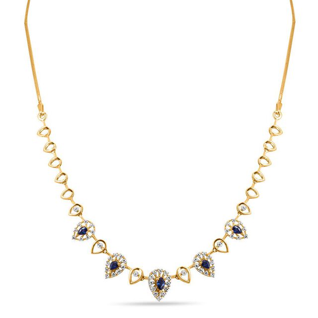 Midnight Elegance Teardrop Necklace 