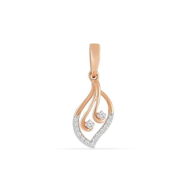 Tanishq 18 KT Layered Drop Pendant Setfor Women 2