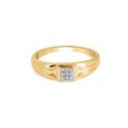 Classic Diamond Grid Men's Ring 2