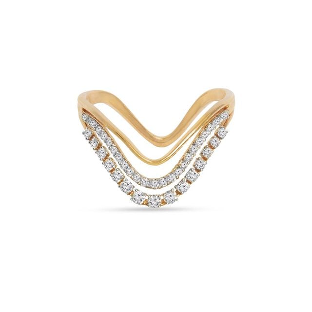 Tanishq 18KT Diamond Finger Ring 