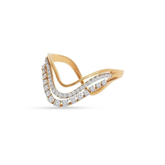 Tanishq 18KT Diamond Finger Ring 2
