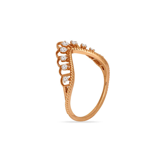 Tanishq 18KT Diamond Finger Ring for Women 2
