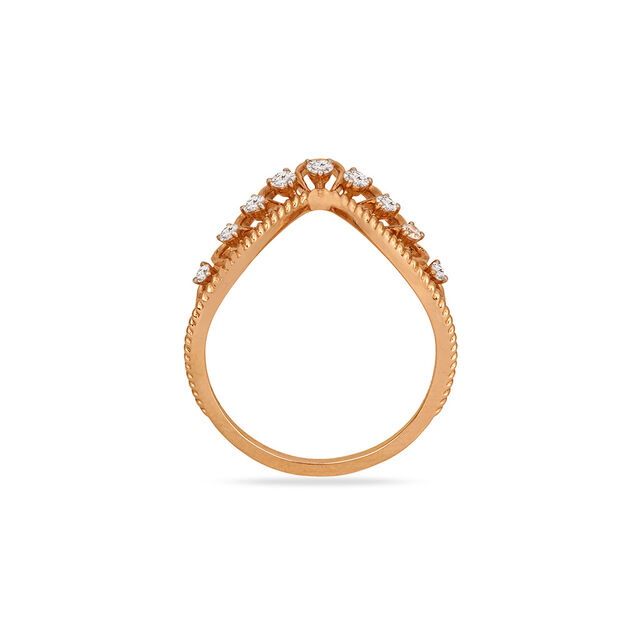 Tanishq 18KT Diamond Finger Ring for Women 3