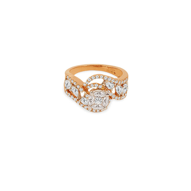 Tanishq 18KT Diamond Finger Ring for Women 