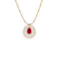 Tanishq 18 Karat Diamond Pendant with Chain for Women 6