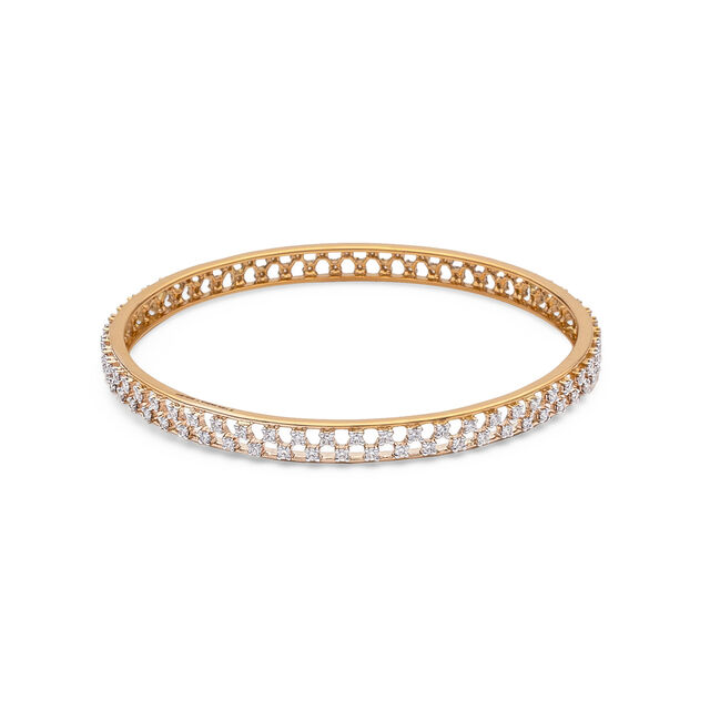 Luminous Legacy Gold and Diamond Bangle,,hi-res 