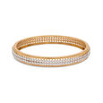 Radiant Splendor Diamond and Gold Bangle,,hi-res 