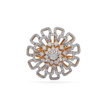 Tanishq 18 Karat Diamond Finger Ring for Women