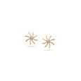 Radiant Sun Cluster Diamond and Gold Earrings,,hi-res 