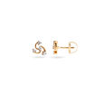 Exquisite Gold and Diamond Swirl Stud Earrings,,hi-res 2