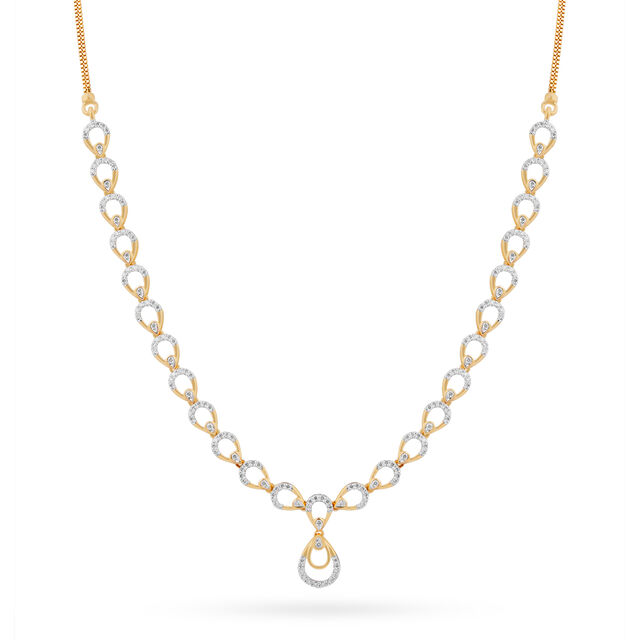 Tanishq 18 Karat Diamond Necklace for Women 