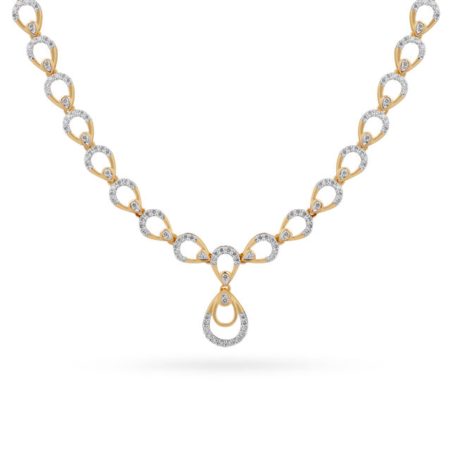 Tanishq 18 Karat Diamond Necklace for Women 2