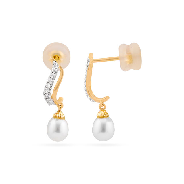 Tanishq 18KT Diamond Earrings for Women 2
