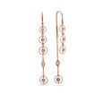 Delicate Cascading Diamond and Gold Drop Earrings 3