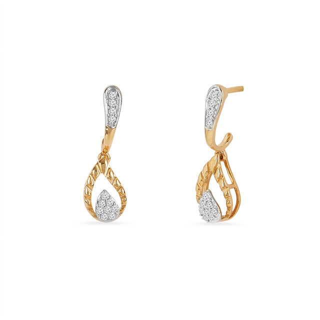 Tanishq 18KT Diamond Earrings for Women 2