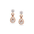 Floral Luminance Teardrop Diamond Earrings,,hi-res 