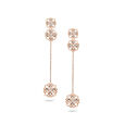 Snowflake Diamond Chain Earrings,,hi-res 