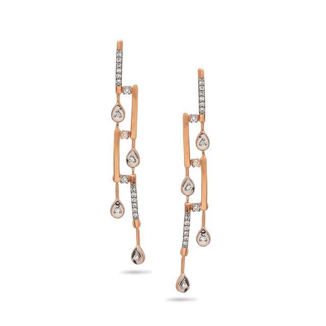 Teardrop Whispers Gold Earrings,,hi-res 