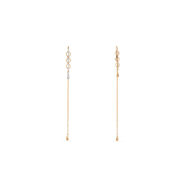 Tanishq 18KT Diamond Drop Earring for Women 3