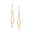 Infinity Twist Diamond Drop Earrings,,hi-res 