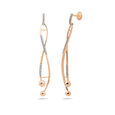 Infinity Twist Diamond Drop Earrings,,hi-res 2