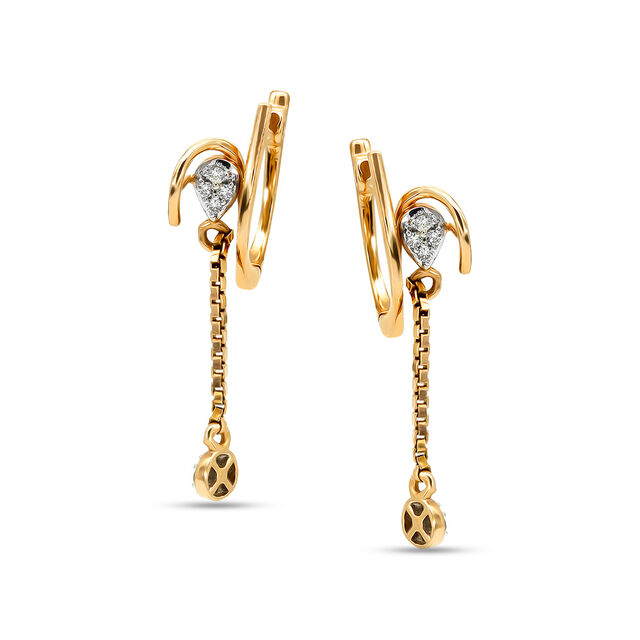 Tanishq 18KT Diamond Earrings for Women 