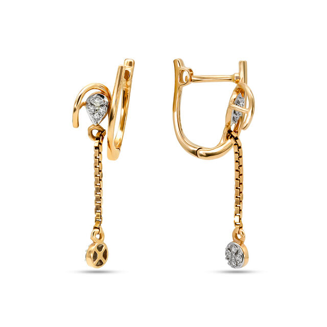 Tanishq 18KT Diamond Earrings for Women 2