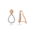 Fancy Diamond Hoop Earrings 2