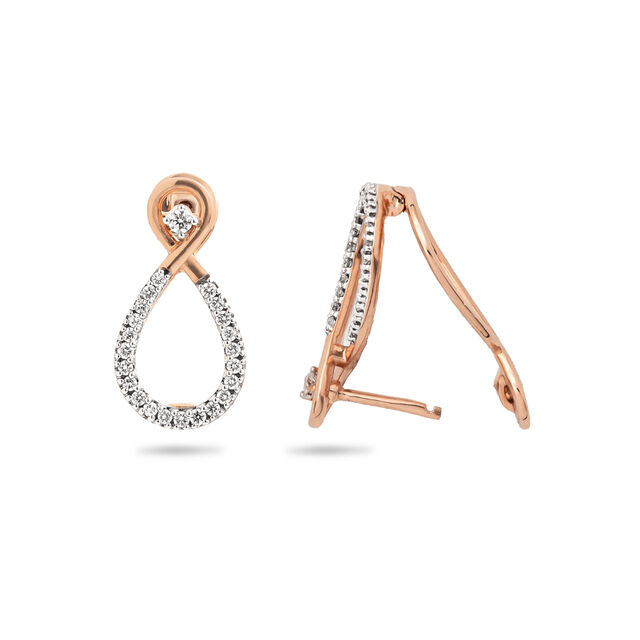 Fancy Diamond Hoop Earrings 3